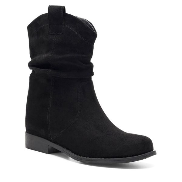 Botki Jenny Fairy. Czarne botki damskie Jenny Fairy, bez obcasa, na płaskiej podeszwie, bez zapięcia. Za 179.99 zł.