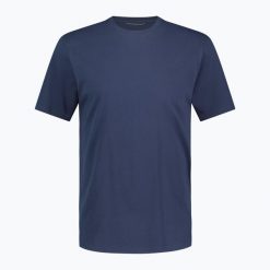 Koszulka męska Royal Robbins Basecamp Tee. Niebieskie koszulki sportowe męskie ROYAL ROBBINS, m, bez wzorów, bez kołnierzyka, bez ramiączek, trekkingowe. Za 79.99 zł.