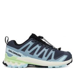 Trekkingi Salomon. Szare obuwie sportowe damskie Salomon, bez wzorów, trekkingowe. Za 529.99 zł.