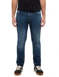 Męskie Spodnie jeansowe Mustang Style Oregon Slim K Denim Blue 1016805 5000 782. Niebieskie spodnie materiałowe męskie Mustang, l, bez wzorów, z denimu. Za 219.99 zł.