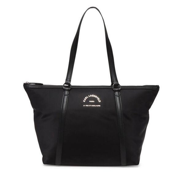 Torebka KARL LAGERFELD. Czarne torebki do ręki damskie KARL LAGERFELD, bez wzorów, bez dodatków. Za 529.99 zł.