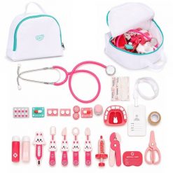 Ecotoys Drewniany zestaw małego lekarza torba medyczna dla dzieci 26 elementów EDUKAMP (5319). Torby i plecaki dziecięce ECOTOYS. Za 64.99 zł.