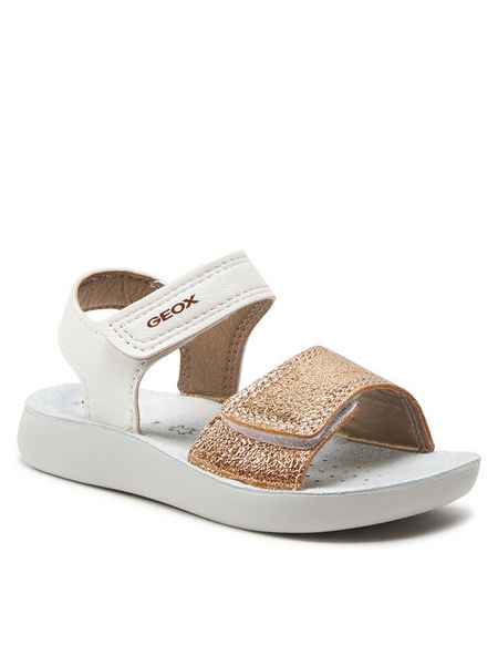 Geox Sandały B Sandal Lightfloppy B455TB 054AJ C0232 Beżowy. Brązowe sandały dziewczęce Geox, ze skóry, bez zapięcia. Za 149.99 zł.