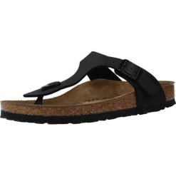 Japonki damskie Birkenstock Gizeh Bf Black. Czarne klapki damskie Birkenstock, bez wzorów, z materiału, bez obcasa. Za 391.00 zł.
