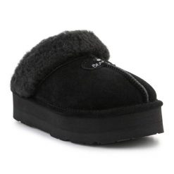 Kapcie Damskie Ocieplane BearPaw Retro Loki 2487W-884 czarne. Czarne kapcie damskie bez wzorów, z gumy. Za 544.84 zł.