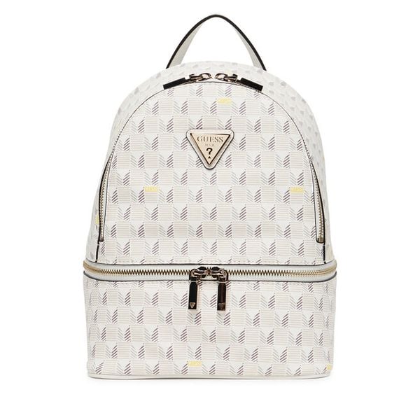 Plecak Guess. Białe plecaki damskie Guess, z aplikacjami. Za 399.99 zł.