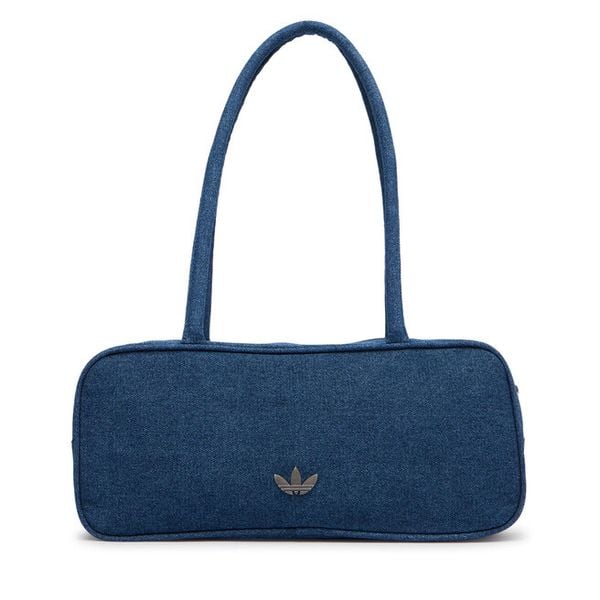 Torebka adidas. Niebieskie torebki do ręki damskie Adidas, bez wzorów, z denimu, klasyczne, bez dodatków. Za 179.99 zł.