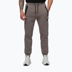 Spodnie męskie Pitbull Dogwood Track. Brązowe spodnie sportowe męskie PITBULL, m, bez wzorów, z bawełny. Za 249.99 zł.