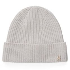 Czapka Tommy Hilfiger. Szare czapki i kapelusze damskie Tommy Hilfiger, na zimę, bez wzorów. Za 389.99 zł.