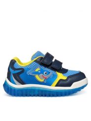 Geox Sneakersy B Lightyloo B555ZA 0BC14 CF44D Niebieski. Niebieskie buty sportowe chłopięce Geox, bez wzorów, ze skóry, bez zapięcia. Za 149.99 zł.