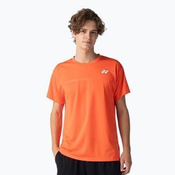 Koszulka tenisowa męska YONEX 10728 Crew Neck. Brązowe koszulki sportowe męskie YONEX, l, bez wzorów, z materiału, bez kołnierzyka, bez ramiączek, tenisowe. Za 196.00 zł.