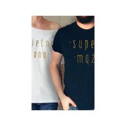 Świetna żona super mąż koszulki tshirt dla pary. Czarne koszule nocne damskie One mug a day. Za 165.00 zł.