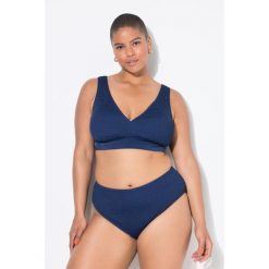 Damskie Figi od bikini figi wysoki stan drobna faktura. Niebieskie bikini damskie Ulla Popken, l, bez wzorów, plus size. Za 93.99 zł.