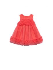 Abel & Lula Sukienka elegancka 5014 Pomarańczowy Regular Fit. Brązowe sukienki dla dziewczynek Abel & Lula, bez wzorów, z syntetyku, eleganckie, bez ramiączek. Za 279.99 zł.