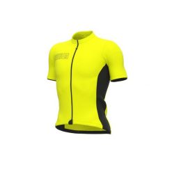 Koszulka rowerowa męska Alé Cycling Solid Color Block. Żółte buty sportowe męskie ALÉ CYCLING, l, bez wzorów, bez kołnierzyka, bez ramiączek, rowerowe. W wyprzedaży za 291.99 zł.