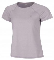 Koszulka tenisowa Fila T-shirt Hailee. Fioletowe koszulki sportowe damskie Fila, s, bez wzorów, z dzianiny, bez kołnierzyka, bez ramiączek, na fitness i siłownię. Za 159.99 zł.