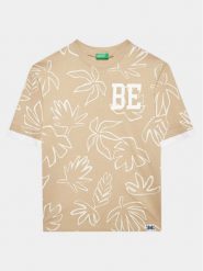 United Colors Of Benetton T-Shirt 34D3C10BM Biały Regular Fit. Białe t-shirty dla chłopców United Colors Of Benetton, bez wzorów, z bawełny, bez ramiączek. Za 49.99 zł.