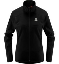 Bluza polarowa damska Buteo Mid. Czarne bluzy damskie Haglöfs, m, bez wzorów, z polaru, bez kaptura. Za 305.75 zł.