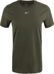 Damska koszulka Nike Essential Crew zielona. Zielone t-shirty damskie Nike, m, bez wzorów, z bawełny, klasyczne, bez kołnierzyka. Za 176.99 zł.