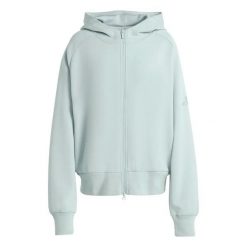 Bluza damska z kapturem adidas Soft Lux. Zielone bluzy damskie Adidas, l, bez wzorów, z materiału, z kapturem. Za 194.00 zł.
