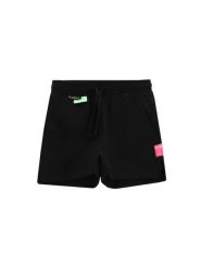 Coccodrillo Szorty sportowe WC5120401IGJ Czarny Regular Fit. Czarne spodenki dla dziewczynek COCCODRILLO, z aplikacjami, z bawełny, sportowe. Za 49.90 zł.