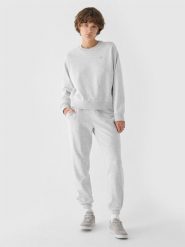 4F Spodnie dresowe joggery damskie - szara S. Szare spodnie dresowe damskie 4f, s, bez wzorów, z bawełny. Za 129.99 zł.