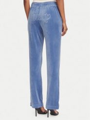 Juicy Couture Spodnie dresowe Tina JCWBJ225307 Niebieski Regular Fit. Niebieskie spodnie dresowe damskie Juicy Couture, s, bez wzorów, z dresówki. Za 379.99 zł.