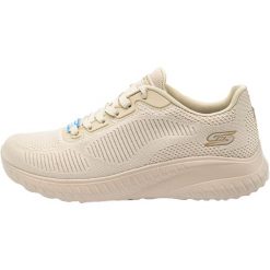 Buty do chodzenia damskie Skechers Bobs Squad Chaos. Brązowe obuwie sportowe damskie Skechers, bez wzorów, z materiału, trekkingowe, Skechers Sport. Za 286.60 zł.