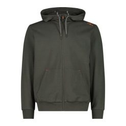 Bluza z kapturem zapinana na zamek błyskawiczny CMP. Zielone bluzy męskie CMP, bez wzorów, z kapturem. Za 279.65 zł.
