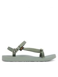 Teva Sandały Original Universal Slim 1150110 Zielony. Zielone sandały damskie Teva, bez wzorów, z materiału, bez obcasa, na płaskiej podeszwie, bez zapięcia. Za 299.99 zł.