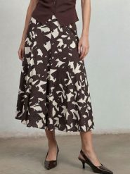 More & More Spódnica midi Kobiety wiskoza (100%) brązowy, 46. Brązowe spódnice damskie More & More, na lato, bez wzorów, z wiskozy, midi, plisowane. Za 329.95 zł.