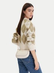 Tommy Hilfiger Torebka Th Glam Mini Chain Crossover AW0AW18142 Kremowy. Białe torebki do ręki damskie Tommy Hilfiger, bez wzorów, ze skóry, bez dodatków. Za 307.99 zł.