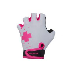 Rękawiczki na rower DOCTOGIRL dla dzieci. Rękawiczki damskie marki B'TWIN. Za 29.99 zł.
