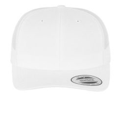 Retro Trucker Cap. Białe czapki i kapelusze damskie FLEXFIT, bez wzorów, retro. Za 51.99 zł.