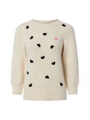 More & More Sweter damski z dzianiny Kobiety Sztuczne włókno beżowy|czarny wzorzysty, 42. Brązowe swetry damskie More & More, bez wzorów, z dzianiny, bez kołnierzyka, bez ramiączek, bez kaptura. Za 429.95 zł.