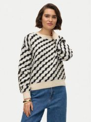 Vero Moda Sweter Lara 10310862 Beżowy Regular Fit. Brązowe swetry damskie Vero Moda, xs, bez wzorów, z syntetyku, bez kołnierzyka, bez ramiączek, bez kaptura. Za 189.99 zł.
