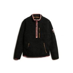 Damska bluza dresowa 1/2 z zamkiem błyskawicznym Superdry Outdoor. Czarne bluzy damskie Superdry., bez wzorów, z dresówki, bez kaptura. Za 407.00 zł.