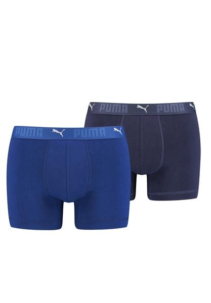 Puma Sportowe bokserki Bawełniane 2-pak Niebieskie. Niebieskie bokserki męskie Puma, m, bez wzorów, z bawełny. Za 164.88 zł.