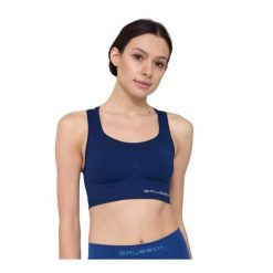 Damski crop top do ćwiczeń Brubeck GYM. Niebieskie obuwie sportowe damskie Brubeck, bez wzorów, z elastanu, na fitness i siłownię. Za 149.99 zł.