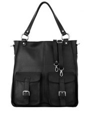 Duża torebka damska Canaletto ze skóry groszkowanej – elegancja, funkcjonalność i ponadczasowy styl TD901. Czarne torebki do ręki damskie bez wzorów, ze skóry, duże, bez dodatków. Za 419.00 zł.