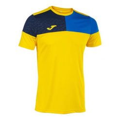 Jersey Joma Crew V. Niebieskie koszulki sportowe męskie Joma, m, bez wzorów, z jersey, bez kołnierzyka, bez ramiączek, do piłki nożnej. Za 96.95 zł.