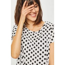 Medicine - Top Basic. Szare topy damskie MEDICINE, z bawełny, z okrągłym kołnierzem, z krótkim rękawem. Za 39.90 zł.