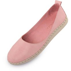 Baleriny damskie skórzane Nell Aurora Pink. Czerwone baleriny damskie Erima, na lato, bez wzorów, z bawełny, retro, bez obcasa. Za 364.99 zł.