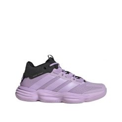 Buty sportowe Adidas Court Stabil Violet. Fioletowe obuwie sportowe damskie Adidas, bez wzorów, z gumy, do koszykówki. Za 441.65 zł.
