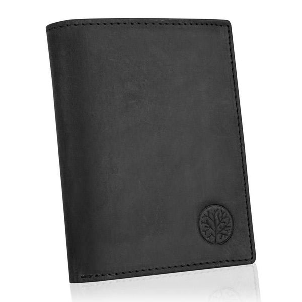 Portfel męski BETLEWSKI BPM-HT-575 CZARNY. Czarne portfele męskie Betlewski, bez wzorów, ze skóry. Za 89.00 zł.