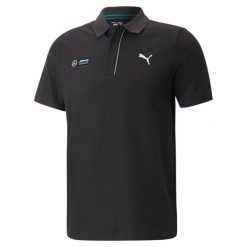Koszulka polo z krótkim rękawem męska Puma MAPF1. Czarne koszulki polo męskie Puma, l, bez wzorów, bez ramiączek. Za 176.99 zł.