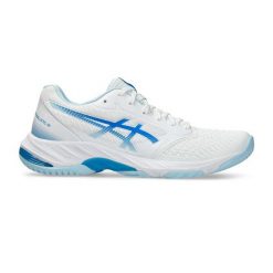 Buty do siatkówki Asics Gel Netburner Ballistic FF 3 białe. Białe obuwie sportowe damskie Asics, bez wzorów, na fitness i siłownię. Za 577.10 zł.