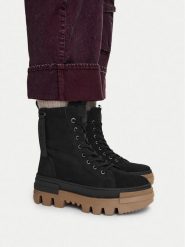 G-Star Raw Trzewiki CEO-WI16-PATTRICK-01 Czarny. Czarne botki damskie G-Star, z nubiku, retro, bez obcasa, na płaskiej podeszwie, bez zapięcia. Za 399.99 zł.