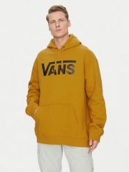 Vans Bluza VN000HNXBL21 Żółty Relaxed Fit. Żółte bluzy męskie Vans, m, bez wzorów, z bawełny, bez kaptura. Za 179.99 zł.