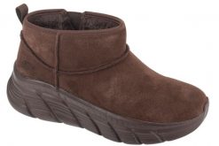 Buty zimowe damskie, Bobs B Flex Hi - Hi Frost. Brązowe obuwie sportowe damskie Skechers, bez wzorów, z materiału, trekkingowe. Za 299.99 zł.